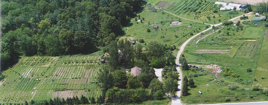 aerial view farm picture for tour page. Crop top sandy part